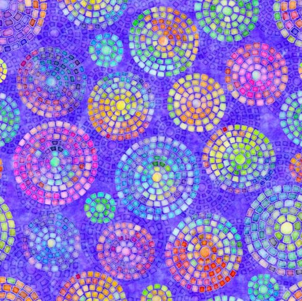Quilting Treasures - Brilliance -Mosaic Purple - 1649-28322-V